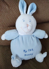 Koala Baby Plush Baby Toy Blue WHITE MY FIRST BUNNY Rattle 10" TALL