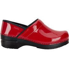 Sanita 'Professional Patent' Closed Clogs in Red Art:457406 