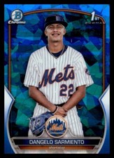 2023 Bowman Chrome Sapphire Prospects DANGELO SARMIENTO #BCP161 1st NY Mets