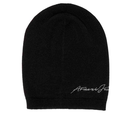 Armani Jeans Beanie Knit Studded Logo 