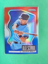 2022 Panini Prizm #OS-6 George Brett Old School Red/White/Blue Prizm