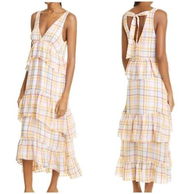 NWOT Cinq à Sept Astor Tiered Midi-Dress - size 12