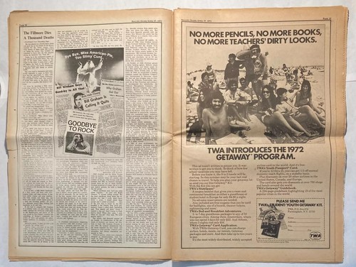 Rolling Stone magazine #107 April 1972 Marvin Gaye, Bill Graham, Led Zeppelin - Picture 6 of 7