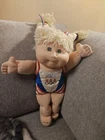 Vintage 1996 Olympic Kids Cabbage Patch Kids Blonde Doll Team USA