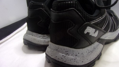 FILA Men's Quadrix Trail 1JM01827-002 Black Running Sneakers Shoes US Size 10.5 - Picture 9 of 10