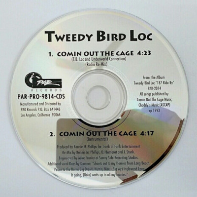 CD) Tweedy Bird Loc – Comin Out The Cage , Promo, PAR-PRO-9814-CDS