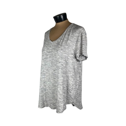 Grace & Lace kurzärmeliges perfektes Taschen-T-Shirt in Salz & Pfeffer Größe M - Bild 8 von 15