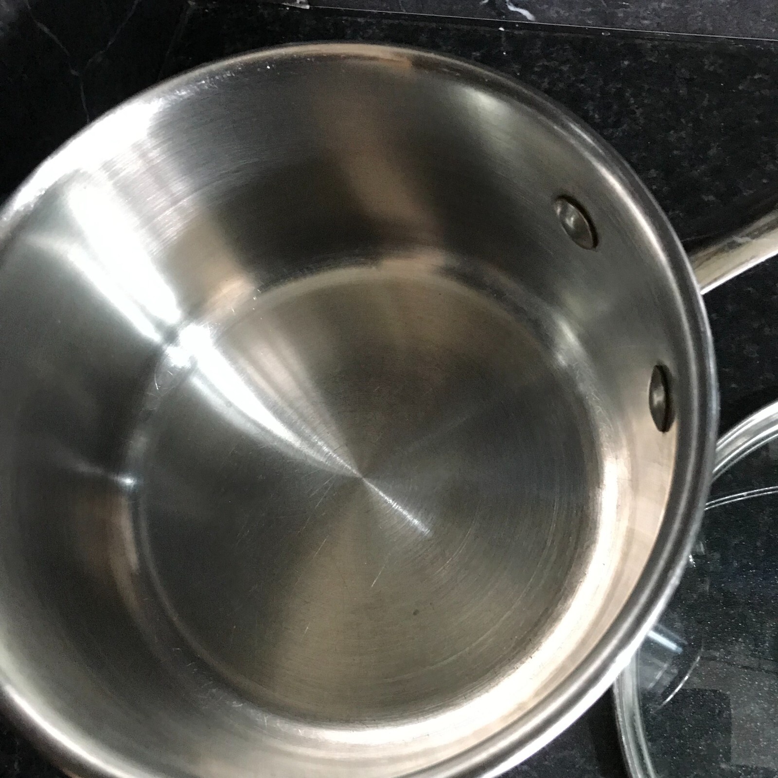 Sainsbury`s Stainless Steel Saucepan + Glass Lid size 16cm eBay