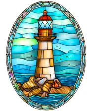 XXXL 60x60 cm car decal sticker lighthouse sticker