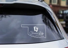 Oklahoma Vinyl Cut-Out Pro-Life Vinyl Cut-Out Sticker