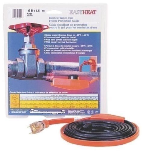 NEW EASY HEAT AHB-016 6 FOOT EASY HEAT PIPE HEATING CABLE HEAT TAPE KIT  6836597 13627109513 | eBay