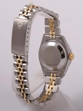 Rolex Lady Datejust 26mm Two Tone Steel 18k Diamond Bezel Blue MOP Diamond Dial 6