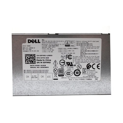 DELL Optiplex 3060 5060 7060 L260EBM-00 CN-03YNRJ Netzteil 260 Watt 80+ #332488 - Bild 2 von 9