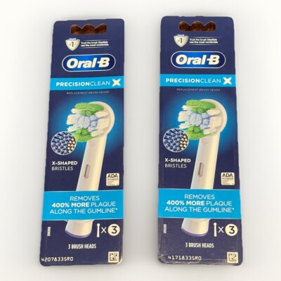 Oral-B NEW Precision Clean replacement toothbrush heads-3 Brush Heads (2 Packs)