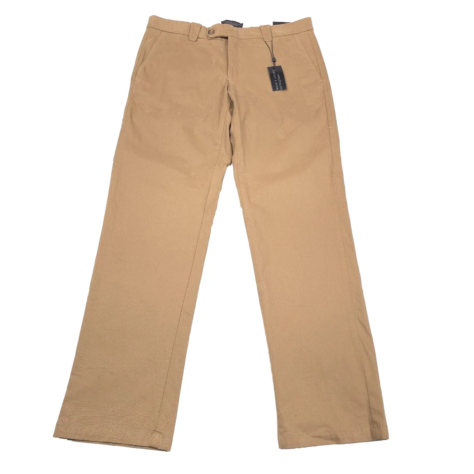 Bloomingdales Beige Cotton Chino Pants Mens Size 38 X 30 - Image 2 of 4