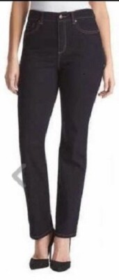 NWT GLORIA VANDERBILT AMANDA PORTLAND TAPERED LEG HIGH RISE JEANS SZ 6S #B654C
