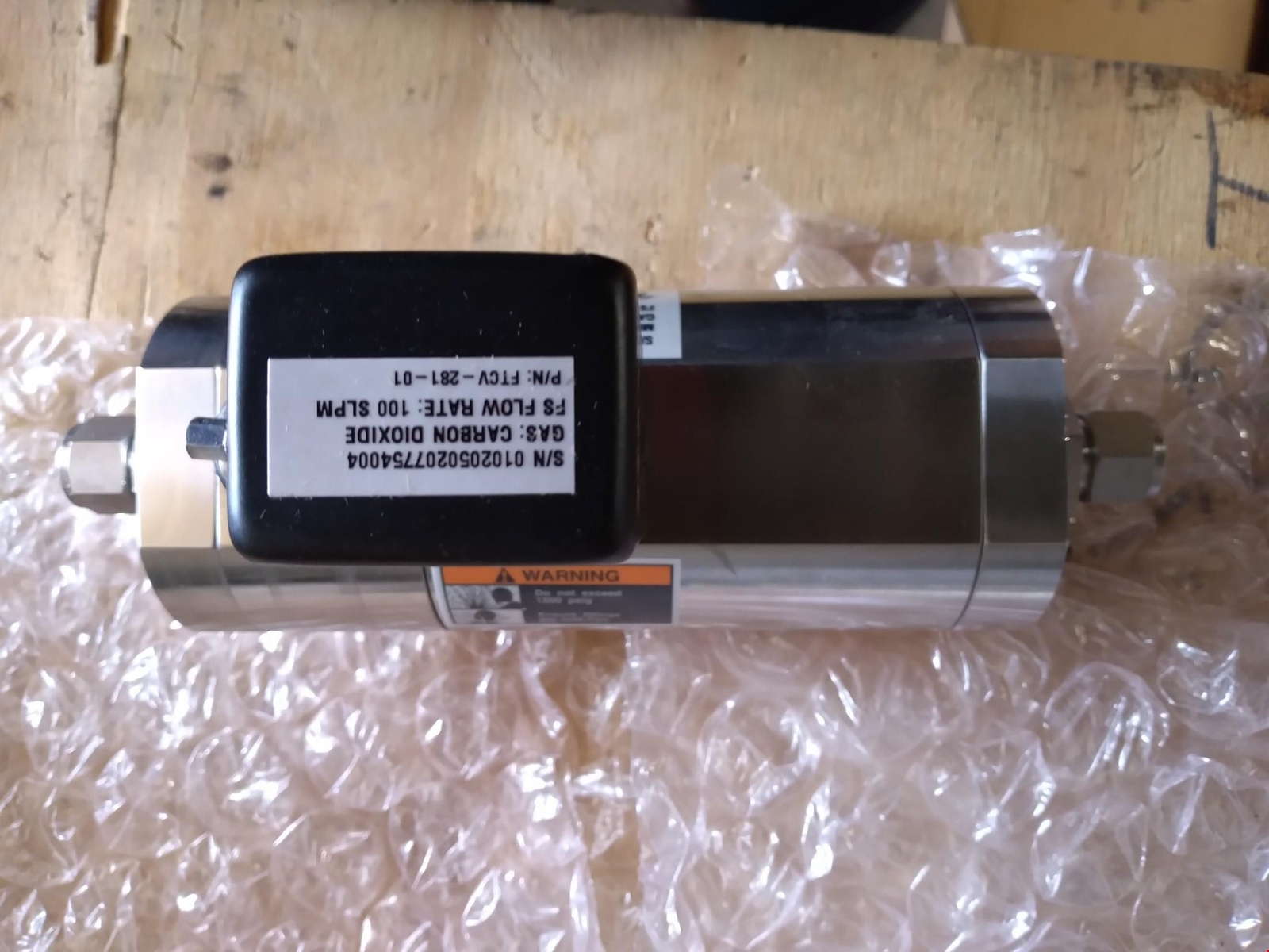 Brooks FTCV-281-01 Flow Controller CO2 100 SLPM 1500PSIG Industrial Automation
