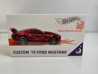2019 Custom  15 Ford Mustang ID Car Hot Wheels Production red (E4)