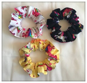 Unicorn Scrunchies Bow Fabric Hair Tie Band Ponytail Dress Hairband Party Bag
