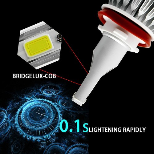 For 2008-2014 Cadillac CTS Sedan 6x 6000K LED Headlight Bulbs Hi/Low + Fog Light - Picture 8 of 11
