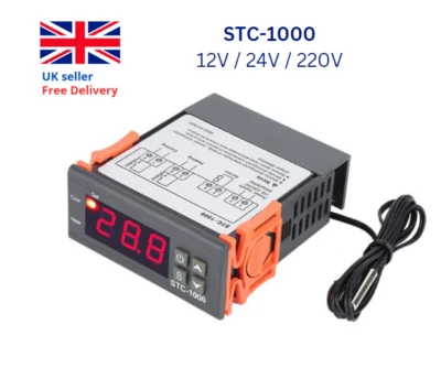 STC-1000 12/24/110-220V LCD Digital Temperature Controller Thermostat Sensor
