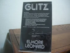 Glitz Elmore Leonard First Edition 1985 Uncorrected Proof with Author Photo