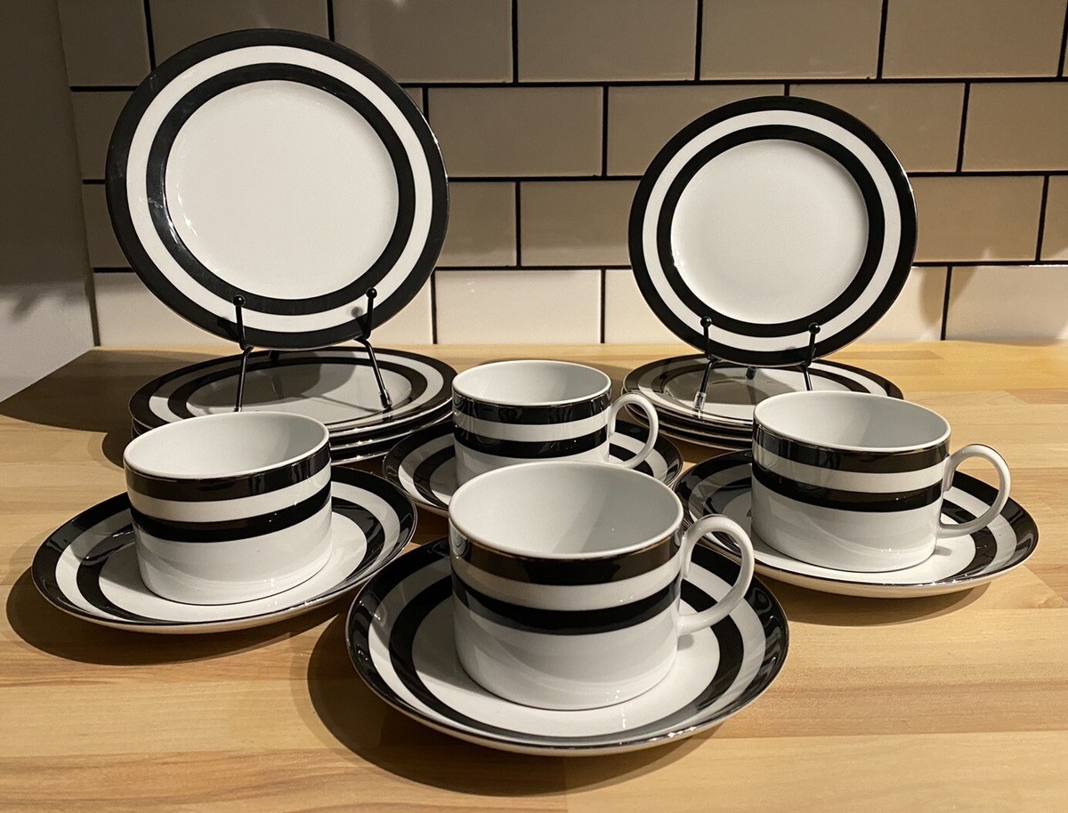 Ralph Lauren China Spectator Black Set Service For 4 Ralph Lauren China Spectator Black Set Service For 4
