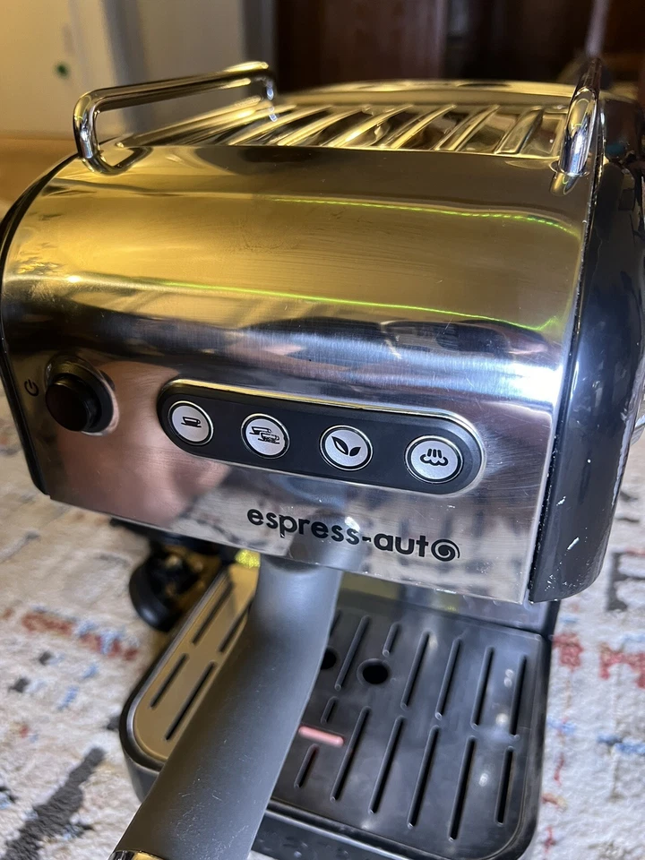 Máquina de té y café automática Dualit Espress negra y plateada DCM3T Foto 2 de 4