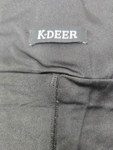 K-Deer Yoga Leggings Black Pattern Size S Womens - Afbeelding 3 van 9