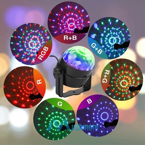 RGB LED Projector Party Disco Club DJ Light Crystal Magic Ball Effect Stage Lamp - Picture 6 of 15