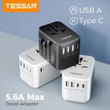 Travel Adapter Worldwide Universal Plug Adaptor with USB C Wall Charger