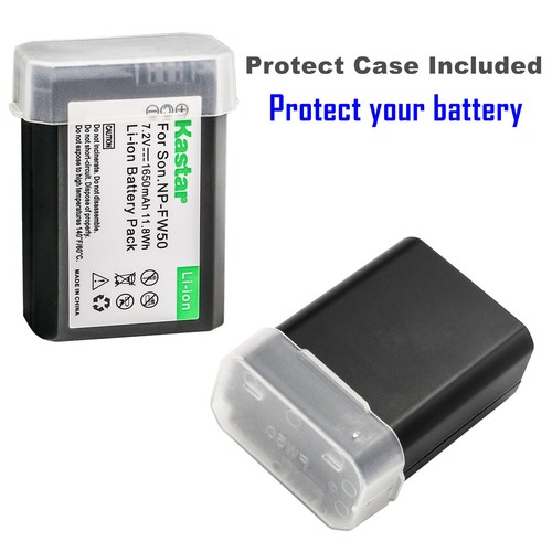 Kastar Battery LCD USB Charger for Sony NP-FW50 BC-VW1 & ILCE-6000 Alpha a6000 - Picture 2 of 11