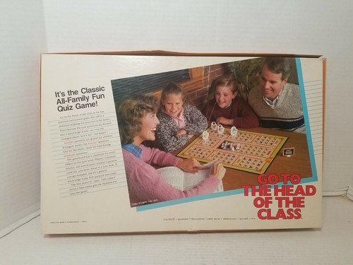 Vintage Milton Bradley 1986 GO TO THE HEAD OF THE CLASS Deluxe Edition Game - Picture 2 of 3
