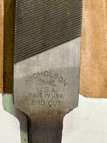 (5) Nicholson Files 12" 2nd Cut Second Cut New Old Stock USA - Picture 2 of 5