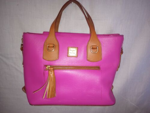 Dooney & Bourke Bubble Gum Pink Textured Leather Purse Handbag (No Strap) - Picture 1 of 15