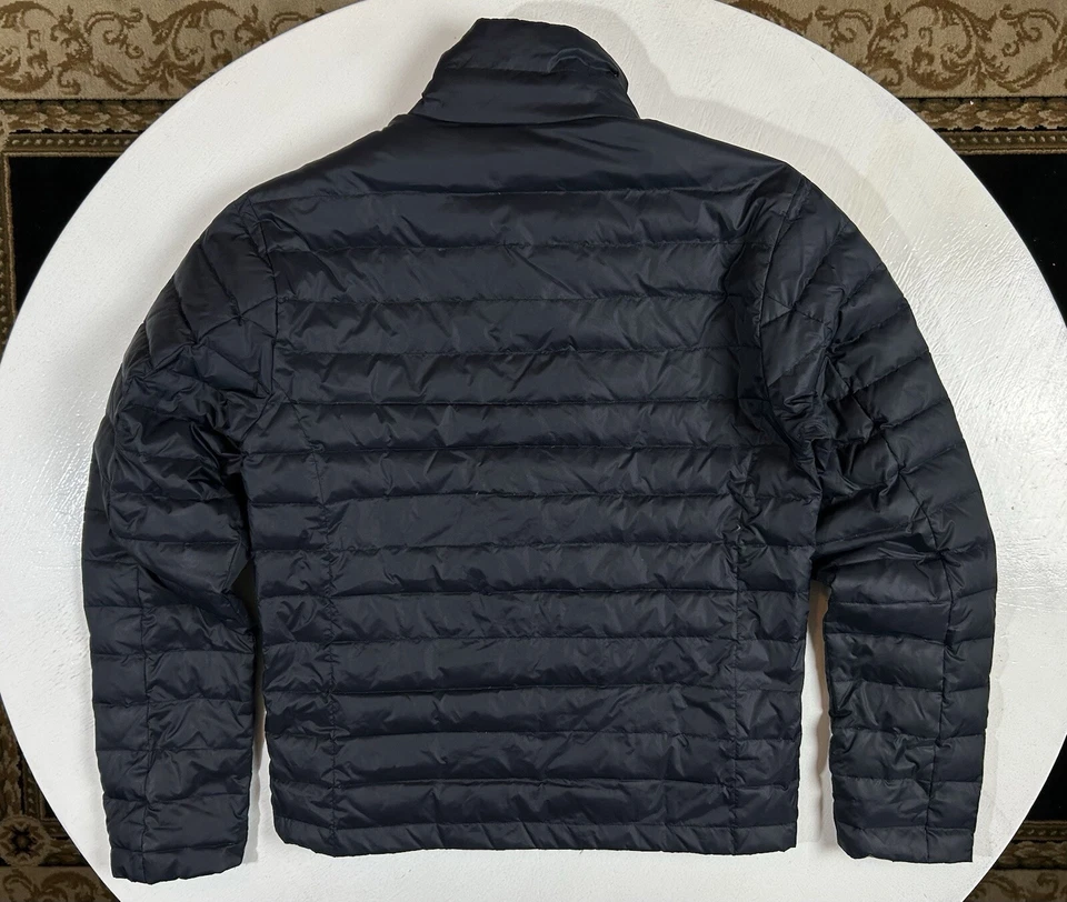 Chaqueta RARA Para Hombre Perla Izumi Negra Acolchada Ganso/Pluma Plumón Cremallera Talla MEDIANA Foto 4 de 4