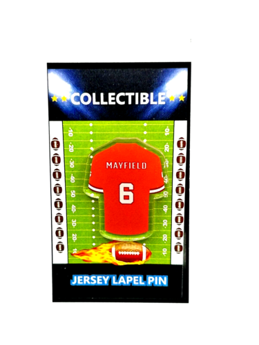 Tampa Bay Buccaneers Baker Mayfield jersey lapel pin-Collectible