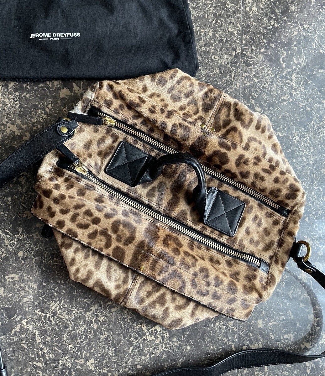 JEROME DREYFUSS ジェローム ドレフュス RAOUL バッグ NEW Jerome Dreyfuss Raoul Bag Leopard Sauvage Calf Ponyhair Tote