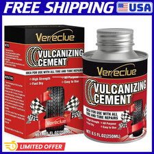 Clear Tire Repair Glue 8.5oz Heavy Duty Vulcanizing Cement For Car Bike Clear Tire Repair Glue 8.5oz Heavy Duty Vulcanizing Cement For Car Bike