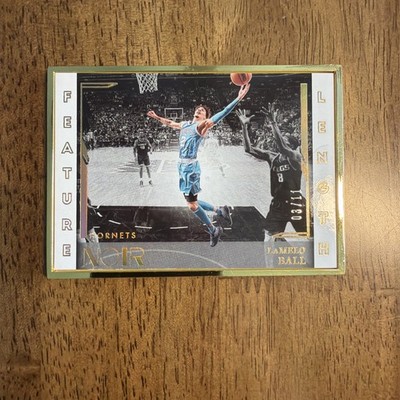 2021-22 Panini Noir Lamelo Ball Feature Length Gold Frame FOTL /11 Hornets  