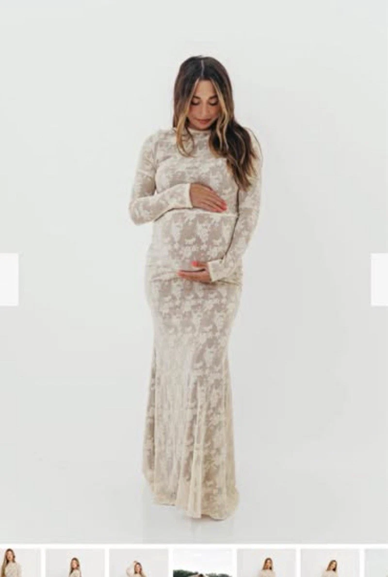 Maternity Long Sleeve Formal Maxi Dresses for Women for sale