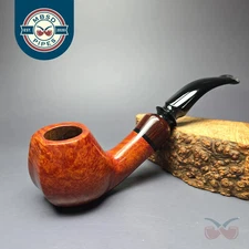 Paul Becker Part Sandblasted Blowfish Estate Briar Pipe, German Estates, 9mm
