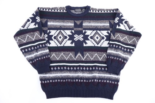 90's Graphix Multipattern Knit Sweater