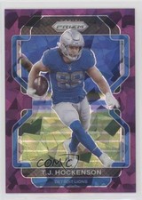 2021 Panini Prizm Purple Ice Prizm 110/225 TJ Hockenson #147 6o3
