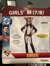 Girls Halloween Costume DC Superman Hawkgirl Medium 7-8 New