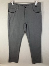 Travis Mathew Mens Pants Size 38 Gray Straight Leg Casual Golf Travel Lightweigh
