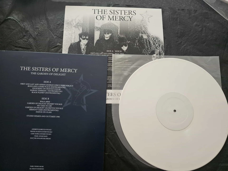 THE SISTERS OF MERCY ULTRA RARE WHITE VINYL LP - Image 2 of 2