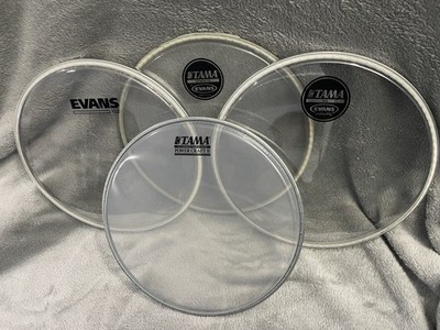 Evans Tama 10  Tom Drum Heads Drumheads Clear Genera 1 Genera 2 G2 New