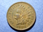 1902 Indian Cent  XF