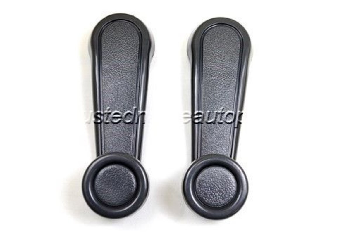 fits 1990 to 2002 Toyota 4Runner Window Crank Handle Left or Right Gray Pair